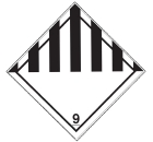 等級9の標札(ラベル)の図